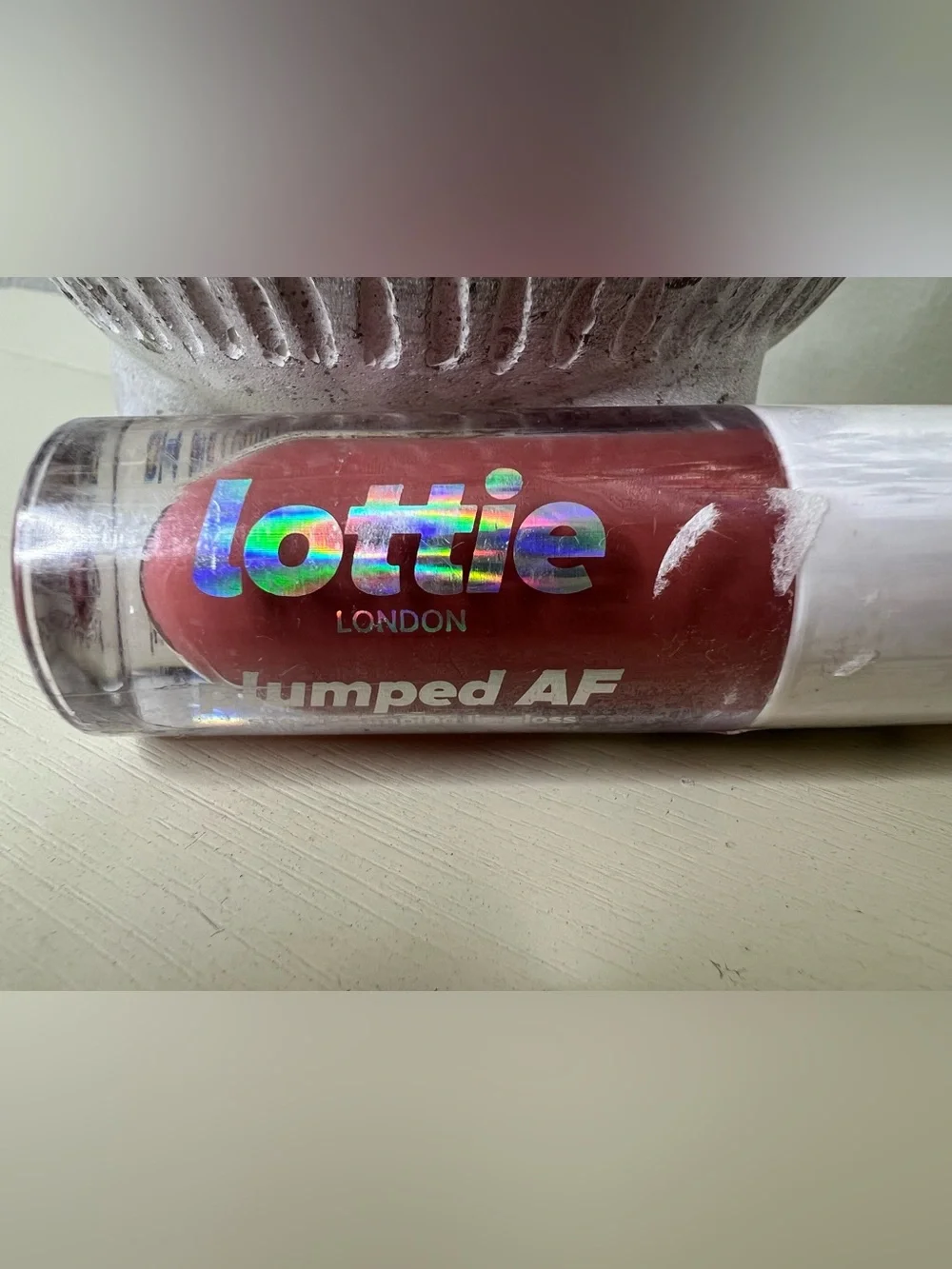 Brand New-Lottie London Plumped AF Lip Gloss in In the Nude
